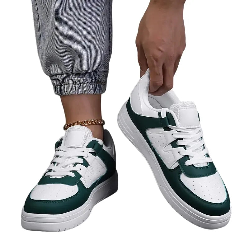 Baskets Sportives Vert et Blanc