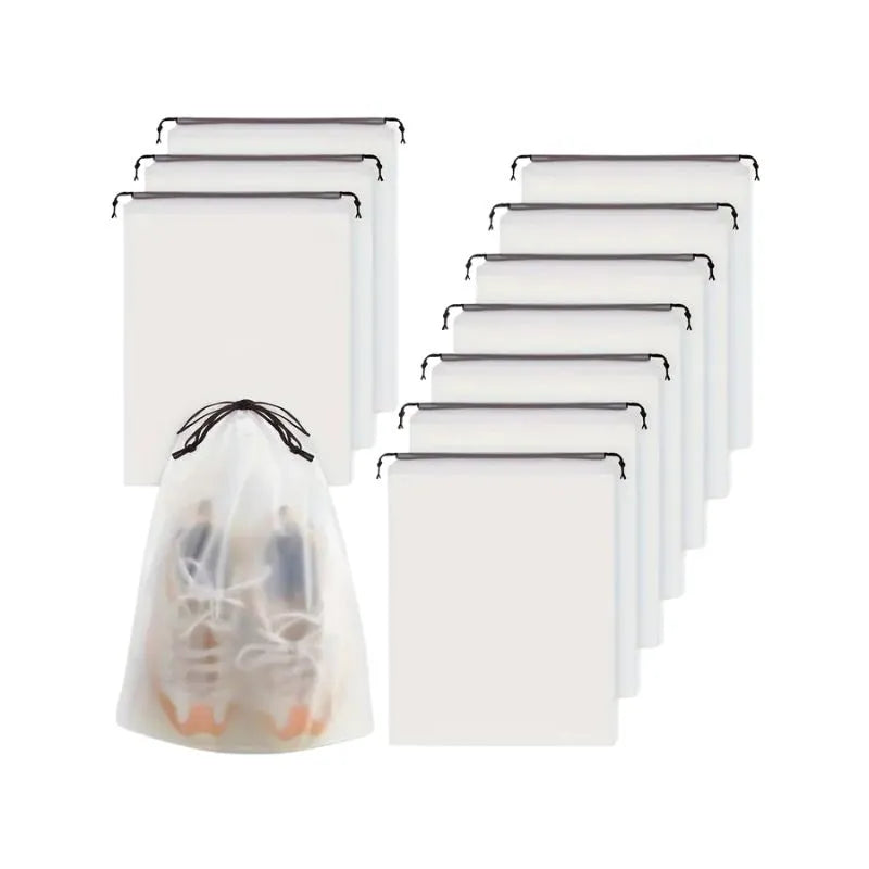 ClearPack – Lot de 10 Sacs de Rangement pour Chaussures Transparent