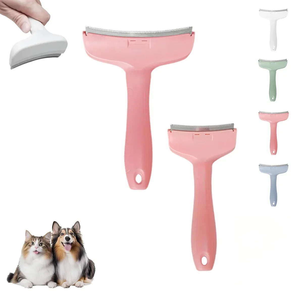 Animal de-matting tool