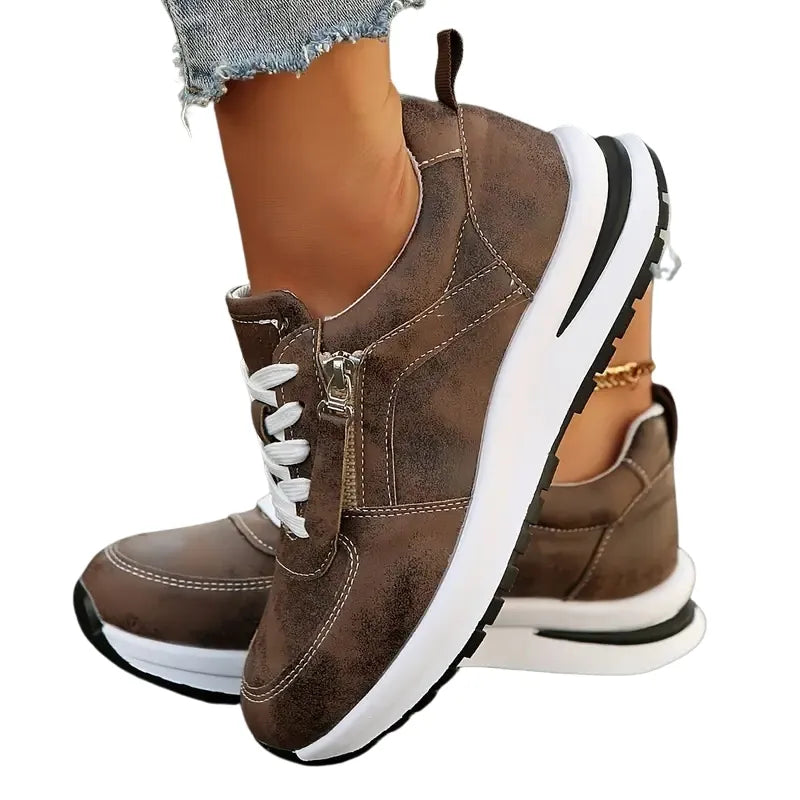 Baskets Élégance Marron