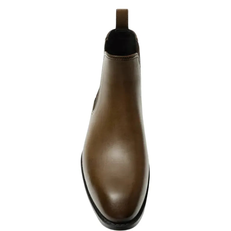 Bottines Chelsea en cuir lisse