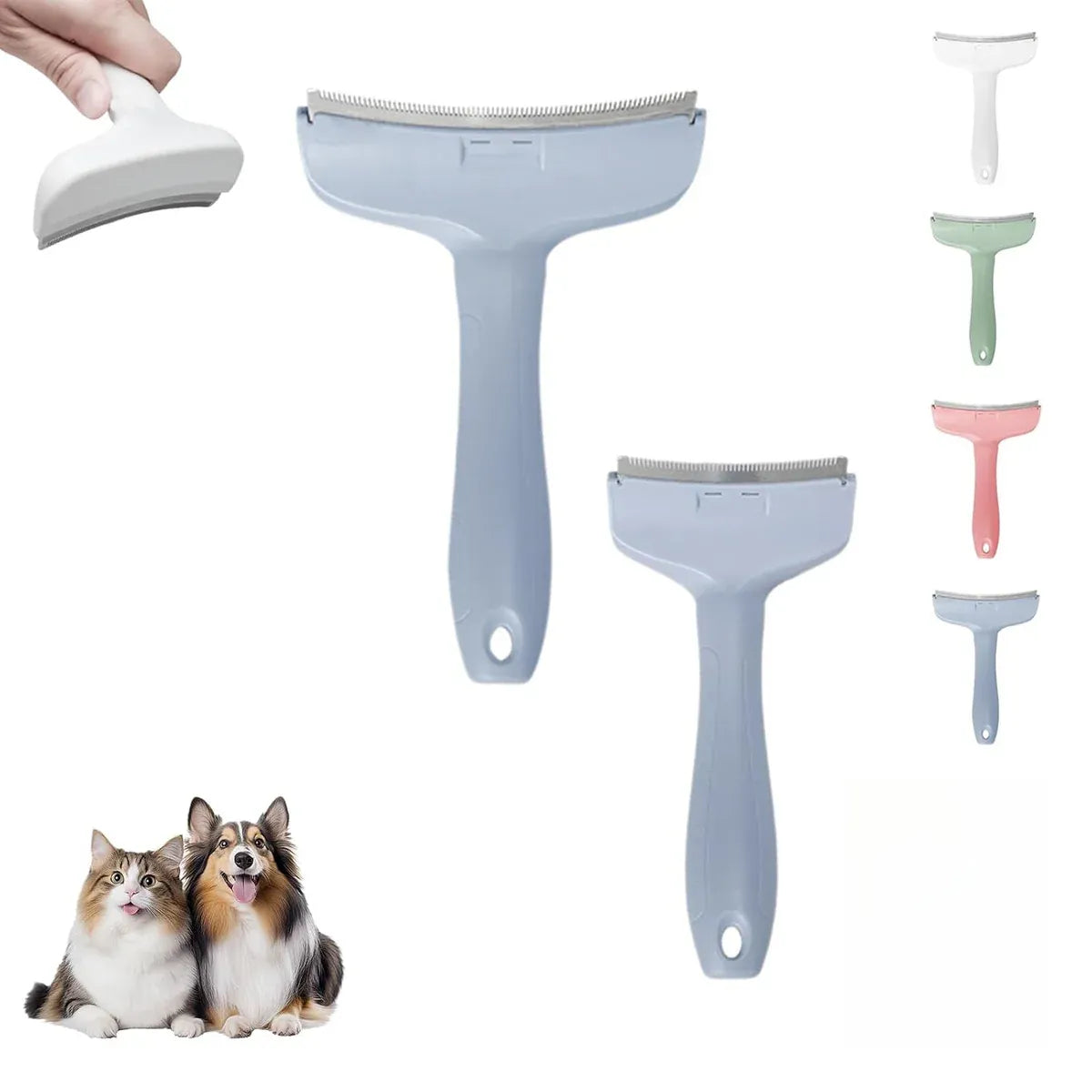 Animal de-matting tool
