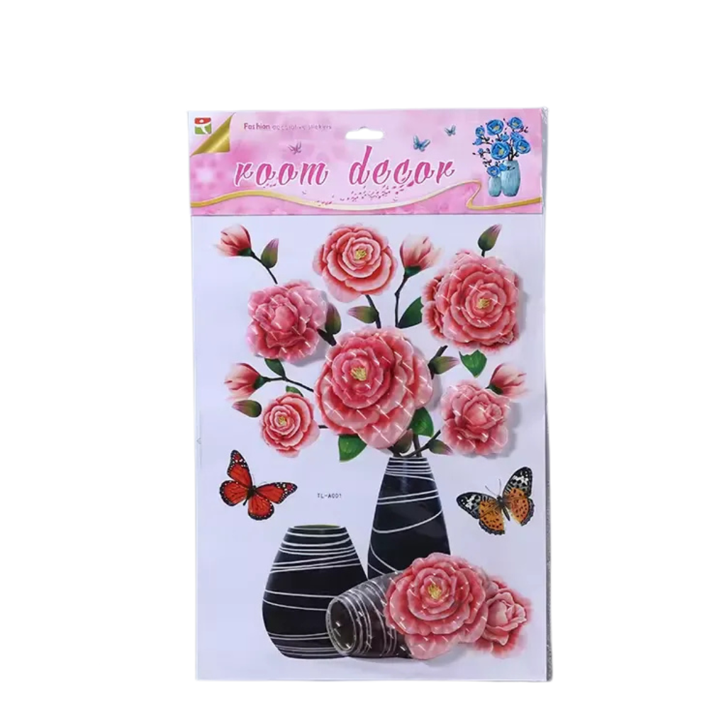 Floral sticker
