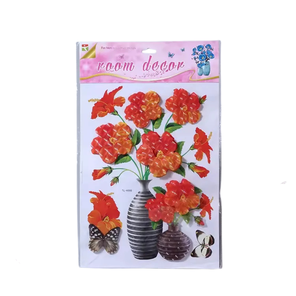 Floral sticker
