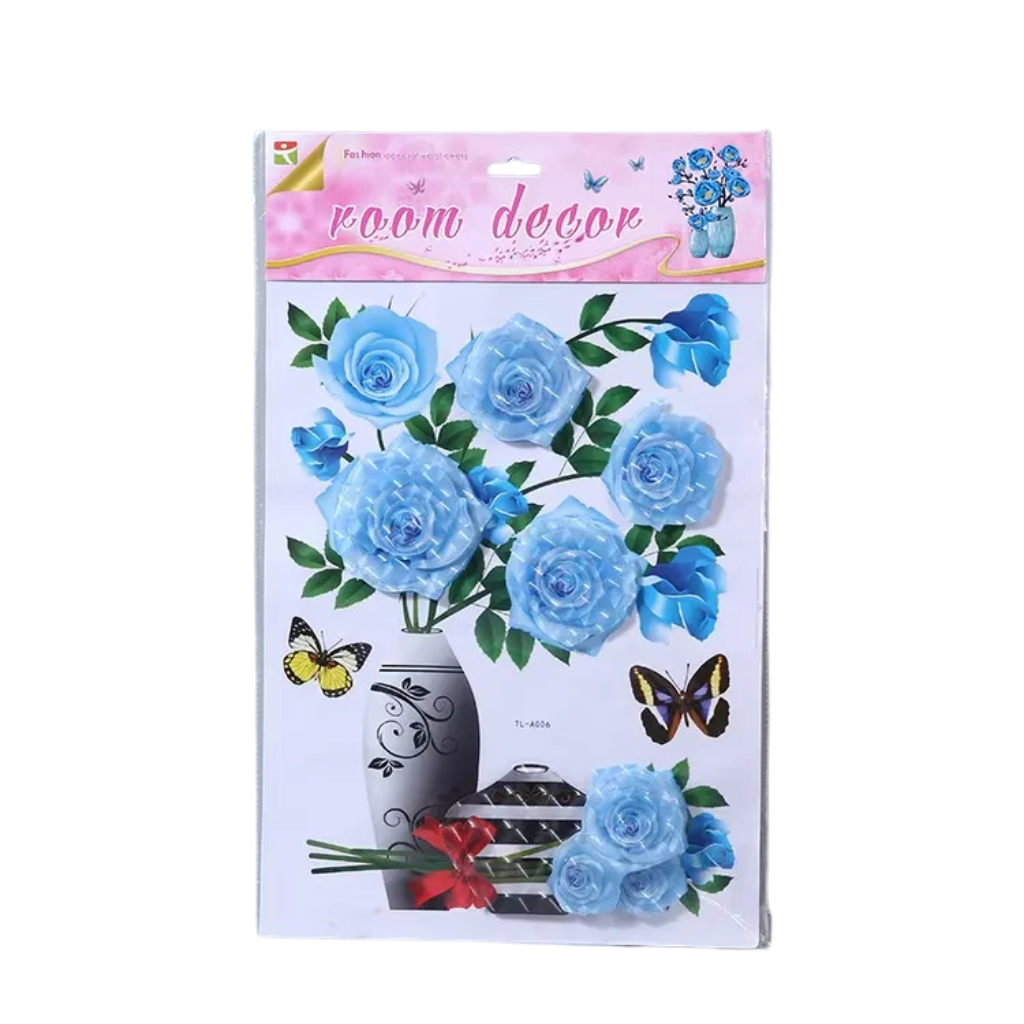 Floral sticker