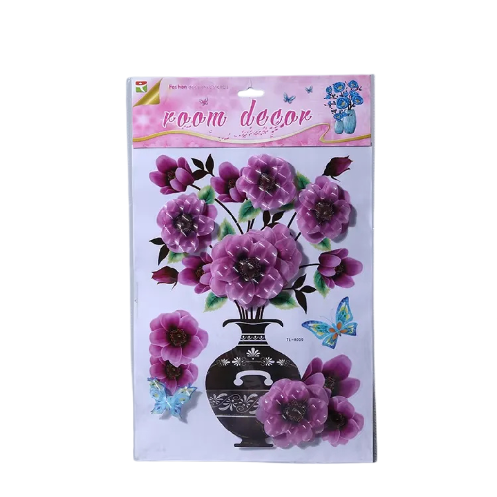 Floral sticker