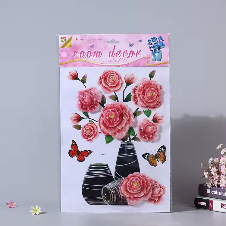 Floral sticker
