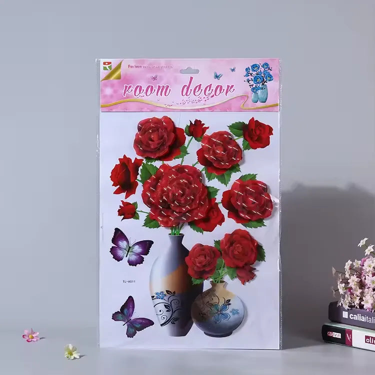 Floral sticker