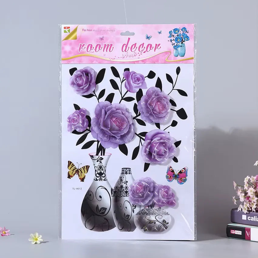 Floral sticker