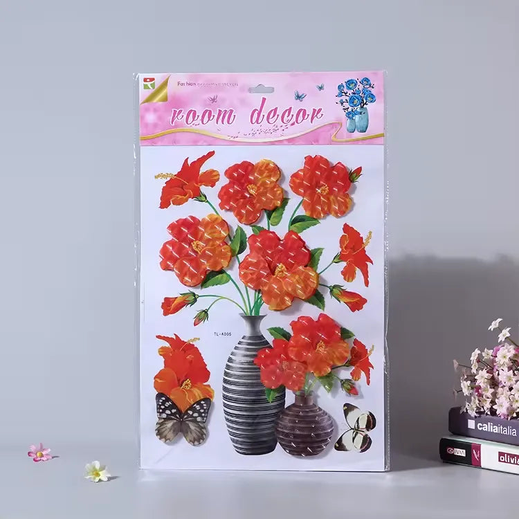 Floral sticker