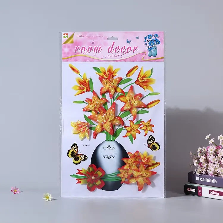 Floral sticker